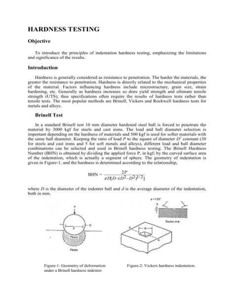 abstract for hardness testing lab|vickers hardness test procedure pdf.